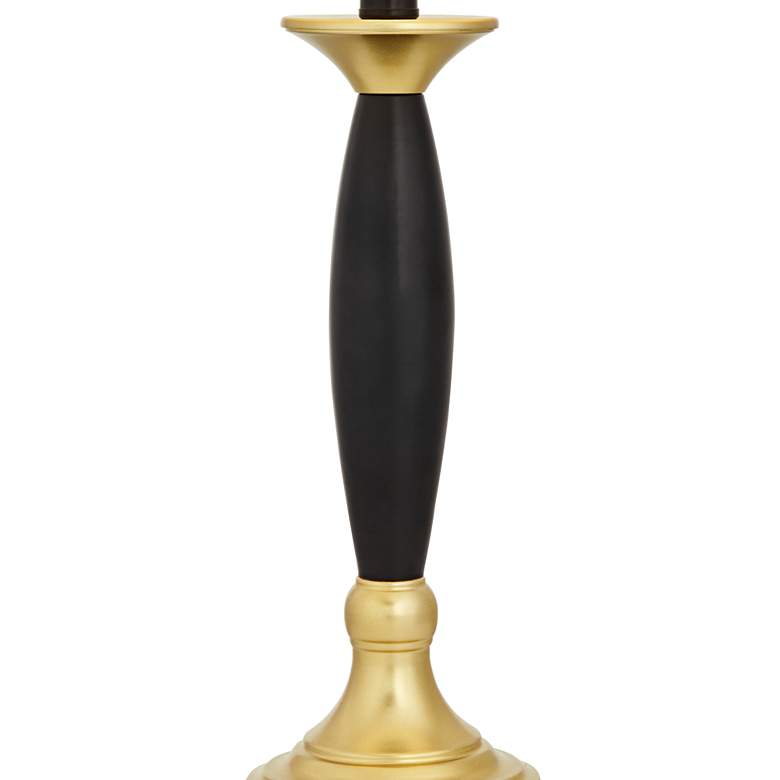 Image 5 360 Lighting Kamila 27" Black Gold Pleated Shades USB Lamps Set of 2 more views