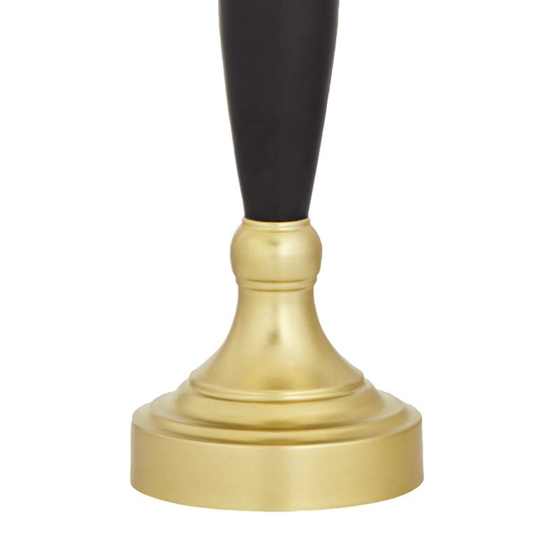 Image 6 360 Lighting Kamila 27" Black Gold Pleated Shades USB Lamps Set of 2 more views