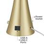 6_360 Lighting Karl 27 1/2" Modern Gold USB Table Lamps Set of 2 more views