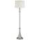 360 Lighting Karl 63 3/4" High Luxe Modern Brushed Nickel Floor Lamp