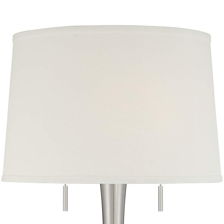 Image 3 360 Lighting Karl 63 3/4 inch High Luxe Modern Brushed Nickel Floor Lamp more views