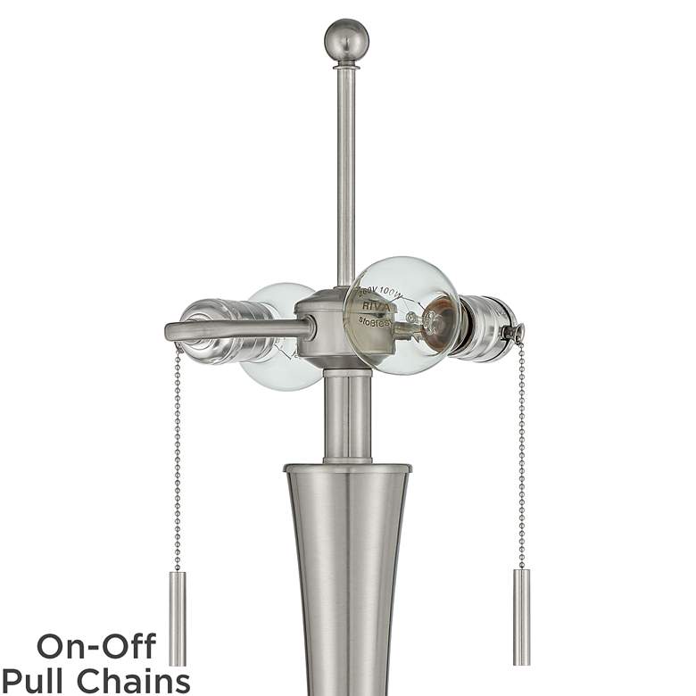 Image 4 360 Lighting Karl 63 3/4" High Luxe Modern Brushed Nickel Floor Lamp more views