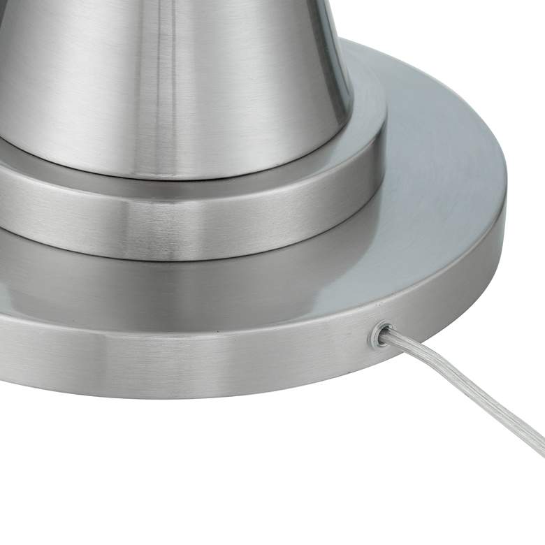 Image 6 360 Lighting Karl 63 3/4" High Luxe Modern Brushed Nickel Floor Lamp more views