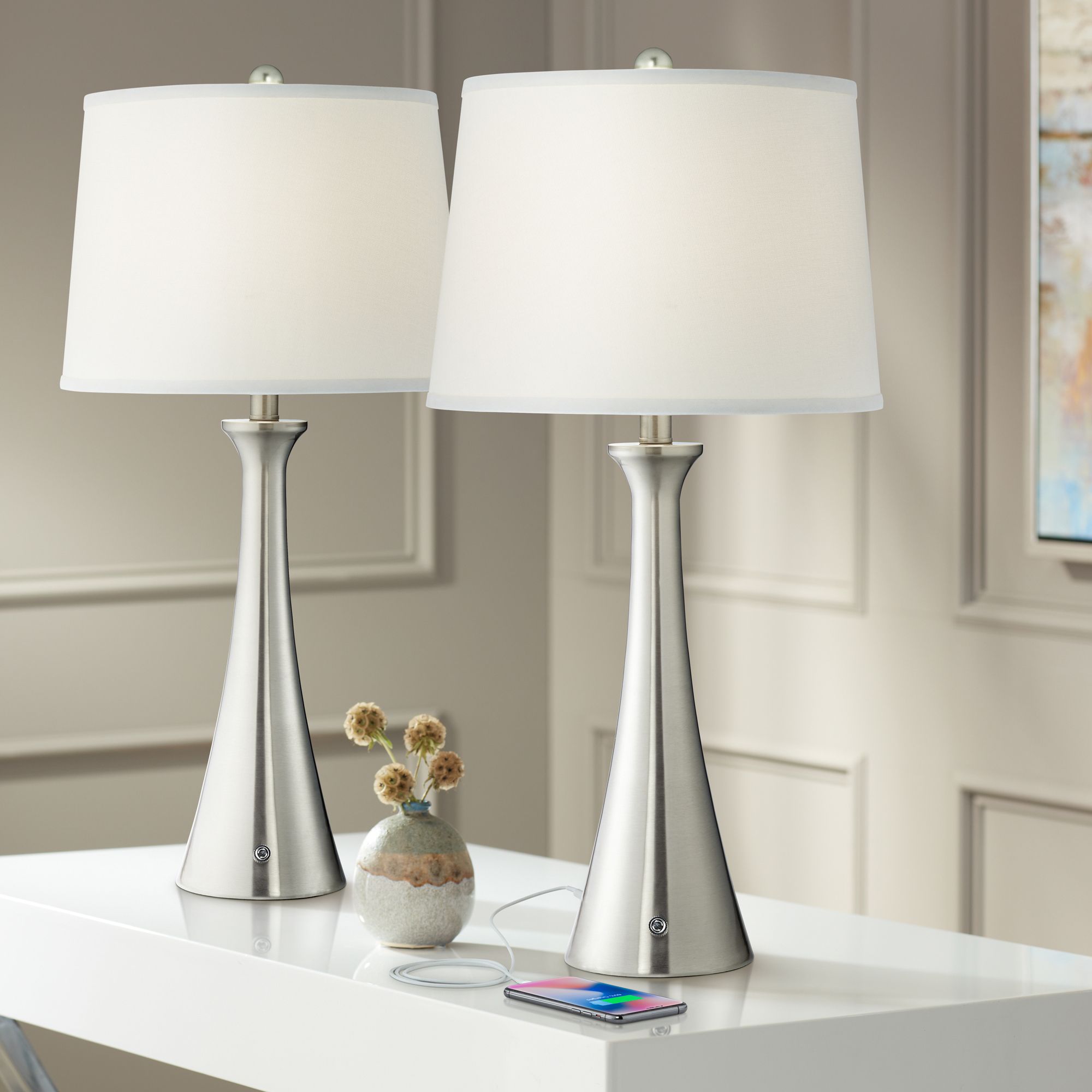 360 Lighting KARL Brushed Nickel Collection