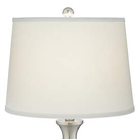 Image4 of 360 Lighting Karl Brushed Nickel USB Lamps Set of 2 with Full Range Dimmers more views