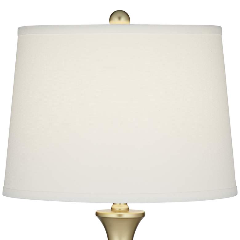 Image 7 360 Lighting Karl Gold 27 1/2 inch Dimmer and USB Table Lamps Set of 2 more views