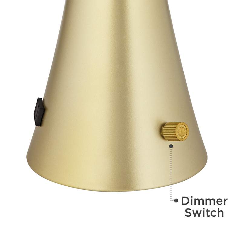 Image 6 360 Lighting Karl Gold Full-Range Dimmer and USB Table Lamps Set of 2 more views