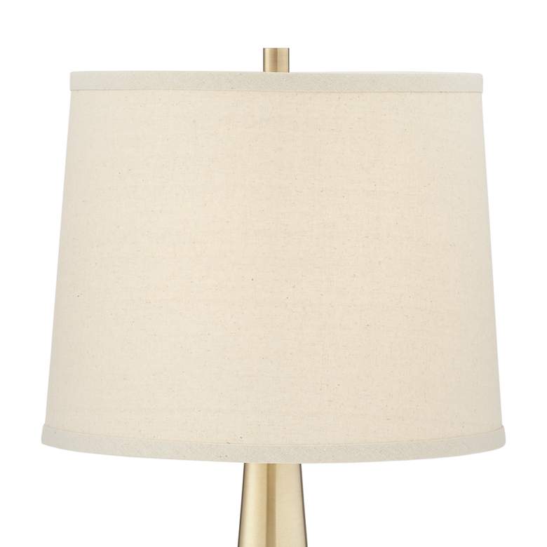 Image 6 360 Lighting Karla 25" Brass Finish Modern USB Table Lamps Set of 2 more views