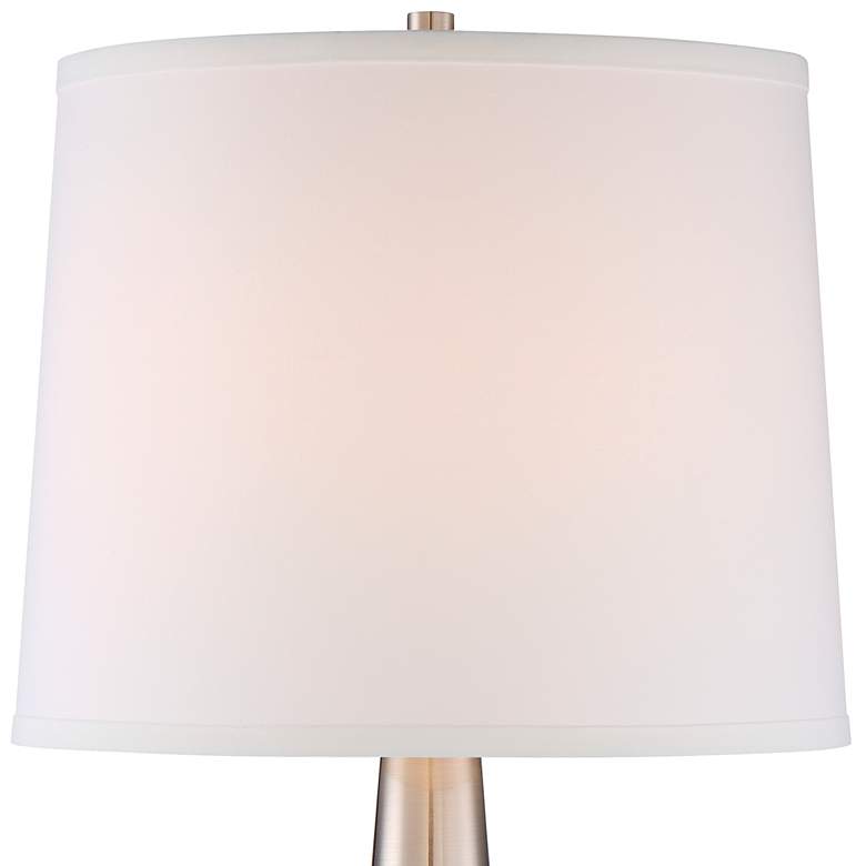 Image 6 360 Lighting Karla 25 inch Nickel USB Table Lamps Set of 2 with Dimmers more views
