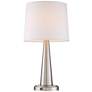 360 Lighting Karla 25" Nickel USB Table Lamps Set of 2 with Dimmers