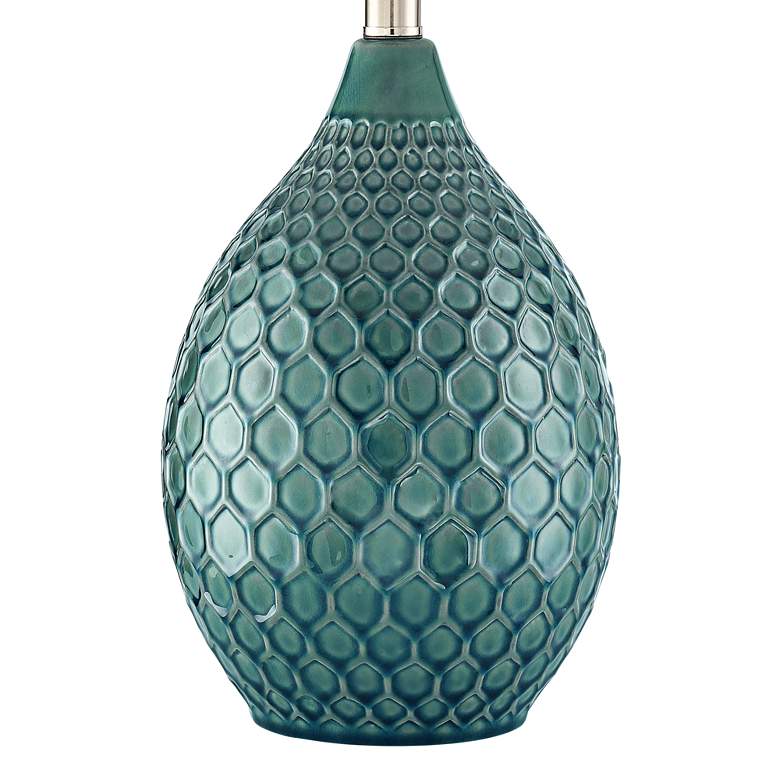 Image 6 360 Lighting Kate 24 3/4 inch Sea Foam Blue-Green Ceramic Table Lamp more views