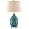 360 Lighting Kate 25 3/4" Sea Foam Ceramic Table Lamp with Riser