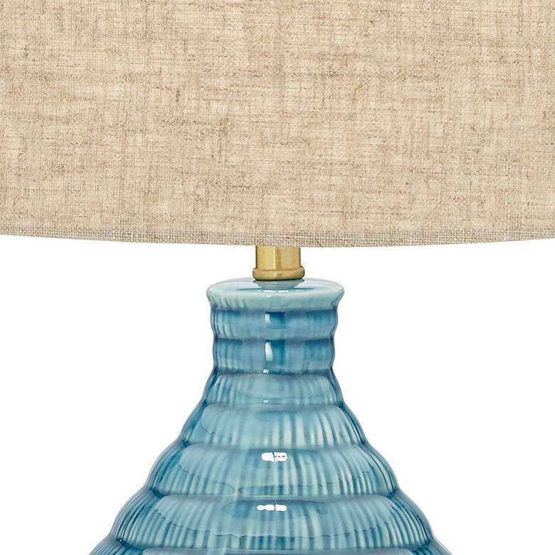 Image 3 360 Lighting Kayley 24 inch High Modern Blue Ceramic Table Lamps Set of 2 more views