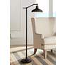 7_360 Lighting Kayne 61" Satin Bronze Downbridge Floor Lamps Set of 2 more views