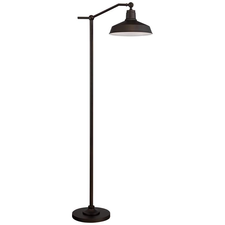 Image 2 360 Lighting Kayne 61 inch Satin Bronze Rustic Downbridge Floor Lamp