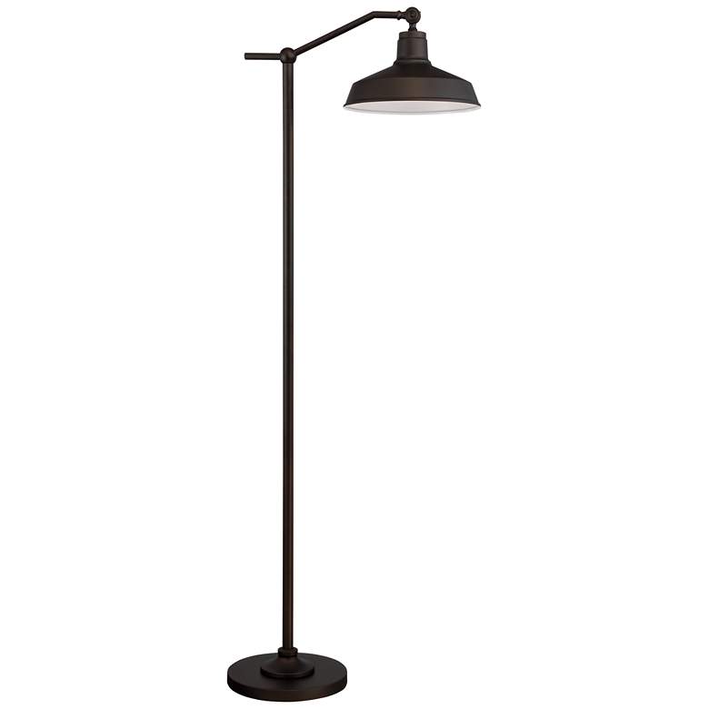 Image 2 360 Lighting Kayne 61" Satin Bronze Rustic Downbridge Floor Lamp