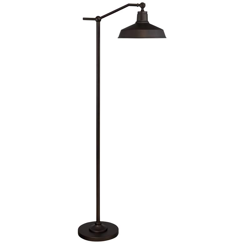 Image 5 360 Lighting Kayne 61" Satin Bronze Rustic Downbridge Floor Lamp more views