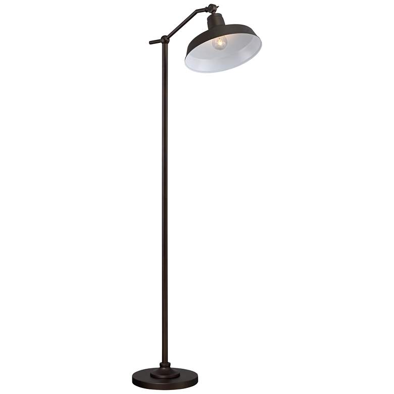 Image 6 360 Lighting Kayne 61" Satin Bronze Rustic Downbridge Floor Lamp more views