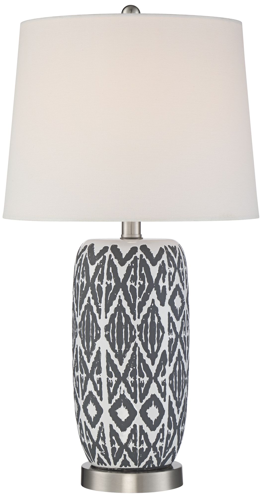 360 Lighting Kenny Modern Southwest Pattern Ceramic Table Lamp 81D50