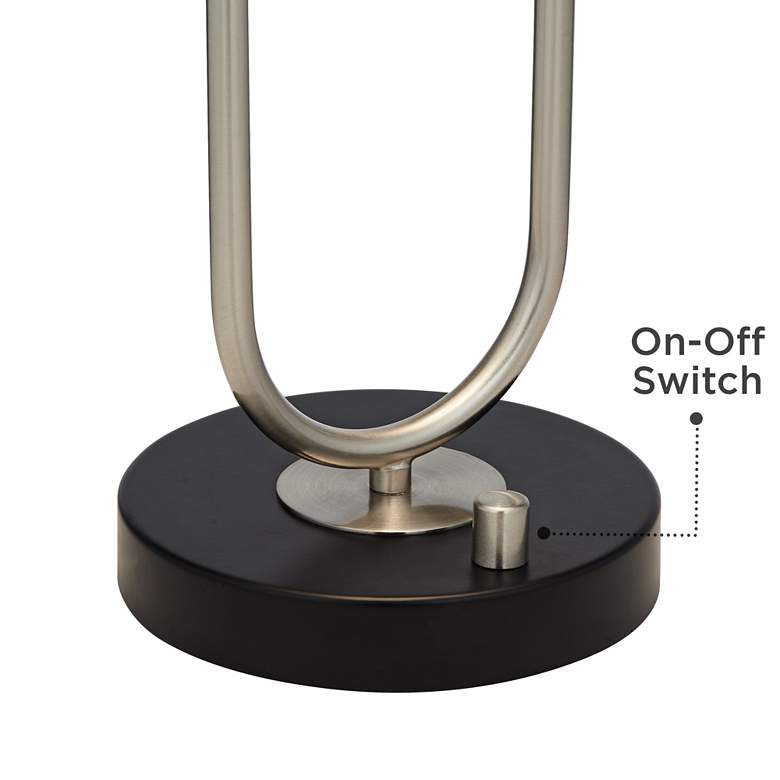 Image 6 360 Lighting Keo 22" High Modern Black Dome Twin USB Port Table Lamp more views