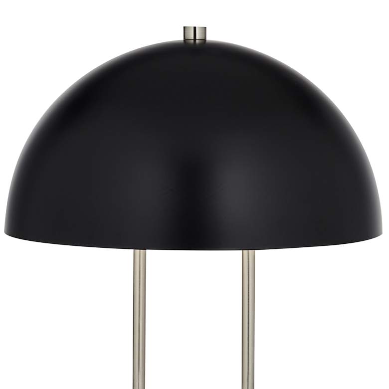 Image 7 360 Lighting Keo 22 inch High Modern Black Dome Twin USB Port Table Lamp more views
