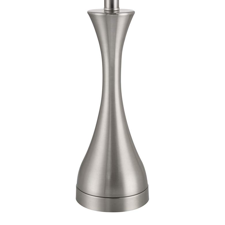 Image 6 360 Lighting Koncave 24 1/2" Modern Nickel Table Lamps Set of 2 more views