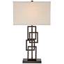 3_360 Lighting Kory 26 1/2" Bronze Rectangles Geometric Table Lamp more views