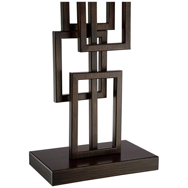 Image 4 360 Lighting Kory 26 1/2" Bronze Rectangles Geometric Table Lamp more views