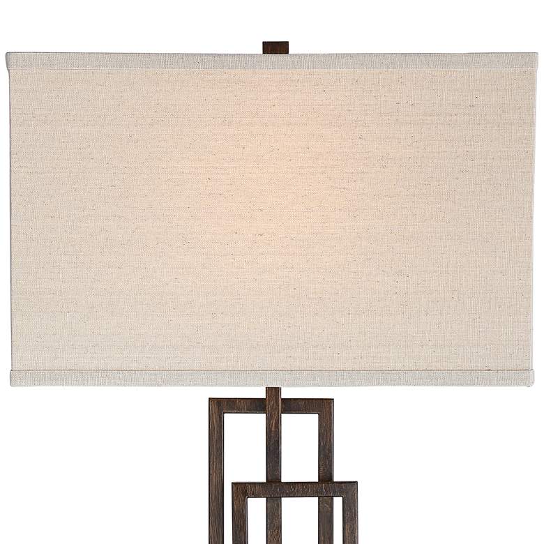 Image 3 360 Lighting Kory 26 1/2" Stacked Rectangles Lamp with USB Cord Dimmer more views