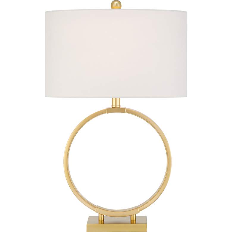 Image 2 360 Lighting Kristy 27 1/2 inch High Modern Gold Loop Circle Table Lamp