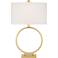 360 Lighting Kristy 27 1/2" High Modern Gold Loop Circle Table Lamp