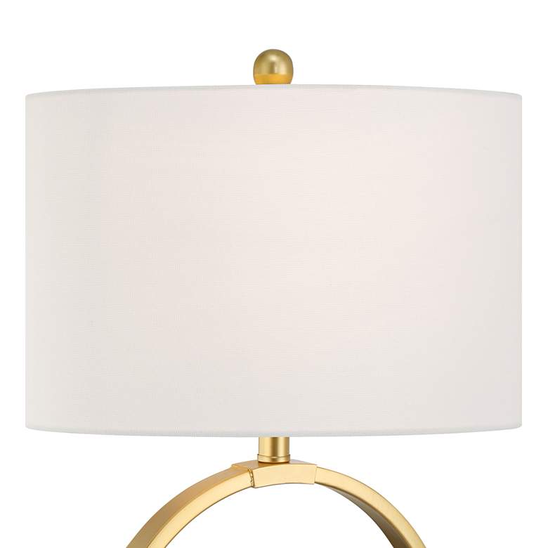 Image 5 360 Lighting Kristy 27 1/2" High Modern Gold Loop Circle Table Lamp more views