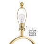 360 Lighting Kristy 27 1/2" High Modern Gold Loop Circle Table Lamp