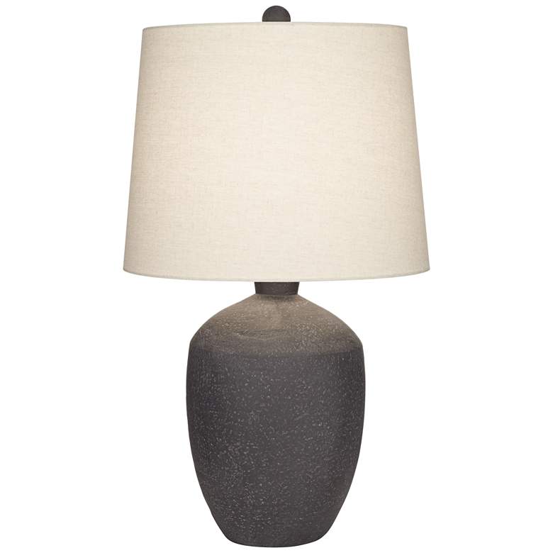 Image 3 360 Lighting Kyle 24 inch Rustic Textured Black Finish Table Lamp