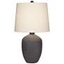 3_360 Lighting Kyle 24" Rustic Textured Charcoal Finish Table Lamp