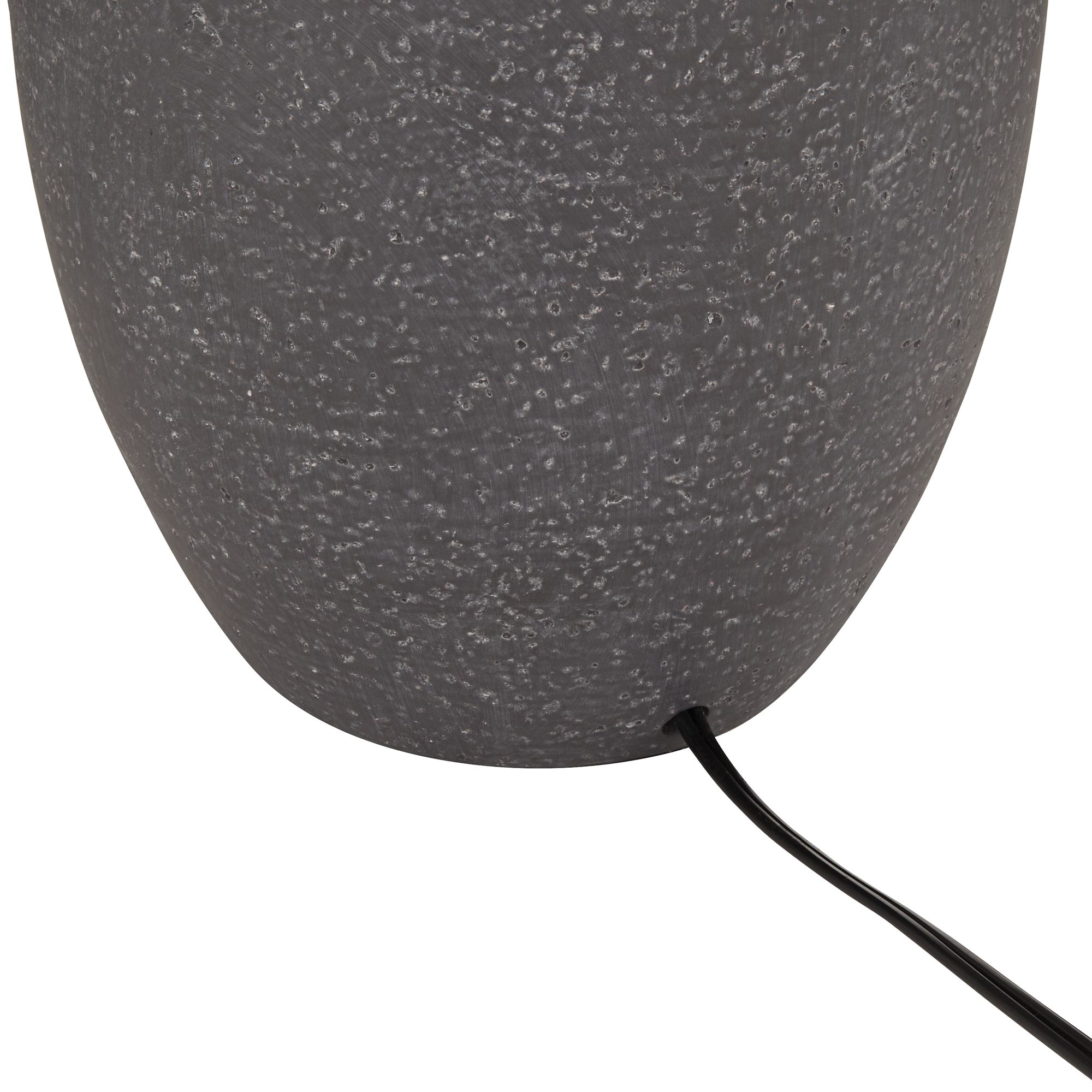 360 Lighting Kyle 24" Rustic Textured Charcoal  Finish Table Lamp in scene