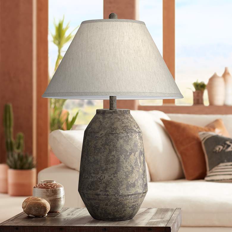Image 1 360 Lighting Lagos 28" Dark Terracotta Jar Table Lamp
