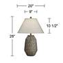 5_360 Lighting Lagos 28" Dark Terracotta Jar Table Lamp more views