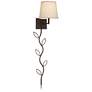 360 Lighting Lanett Bronze Plug-In Swing Arm Wall Lamps with Cord Covers