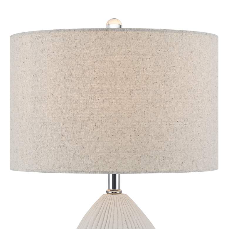 Image 3 360 Lighting Lara 23" High Sand White Modern Coastal Table Lamp more views