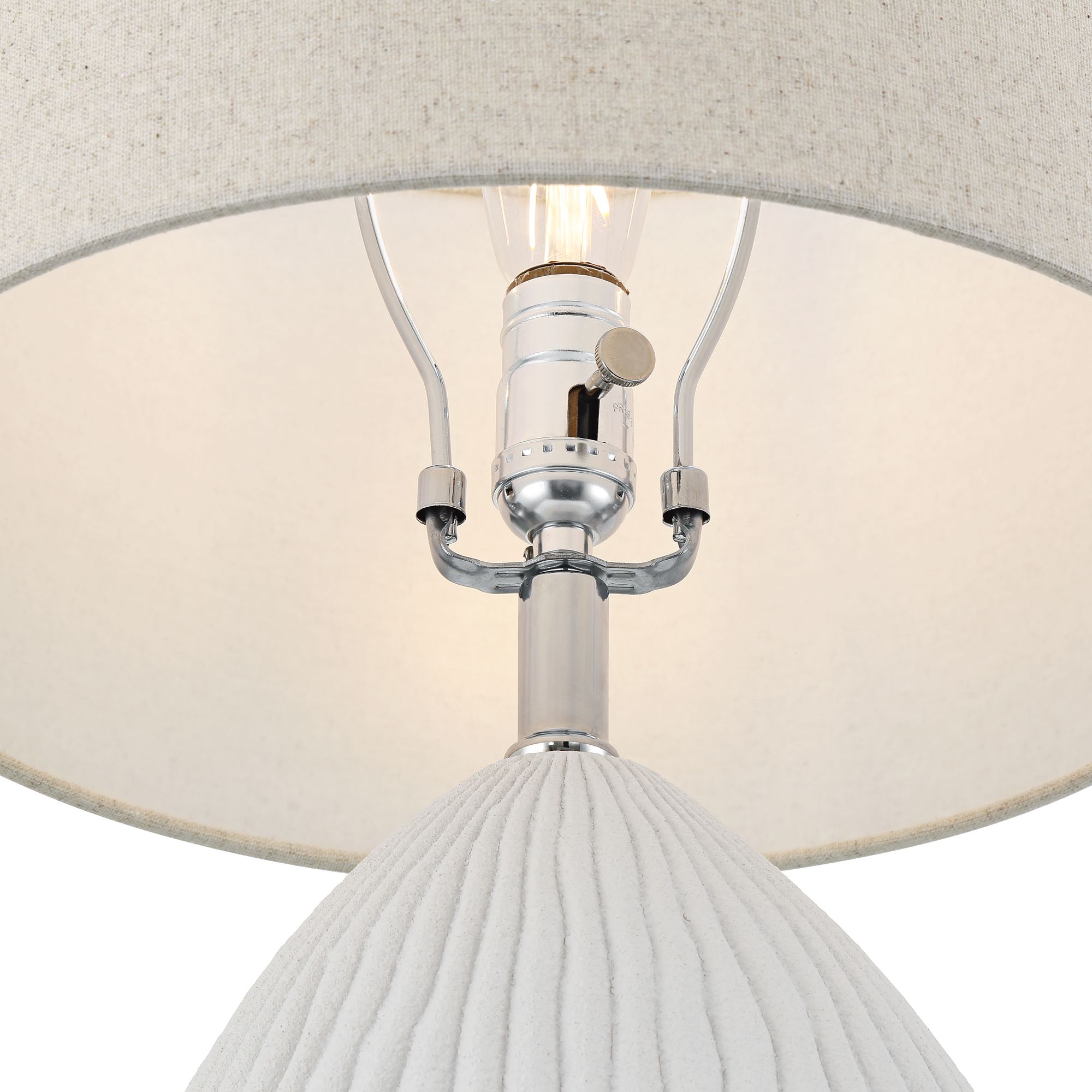 Image 4 360 Lighting Lara 23"H Sand White Modern Coastal Table Lamp Set of 2 more views