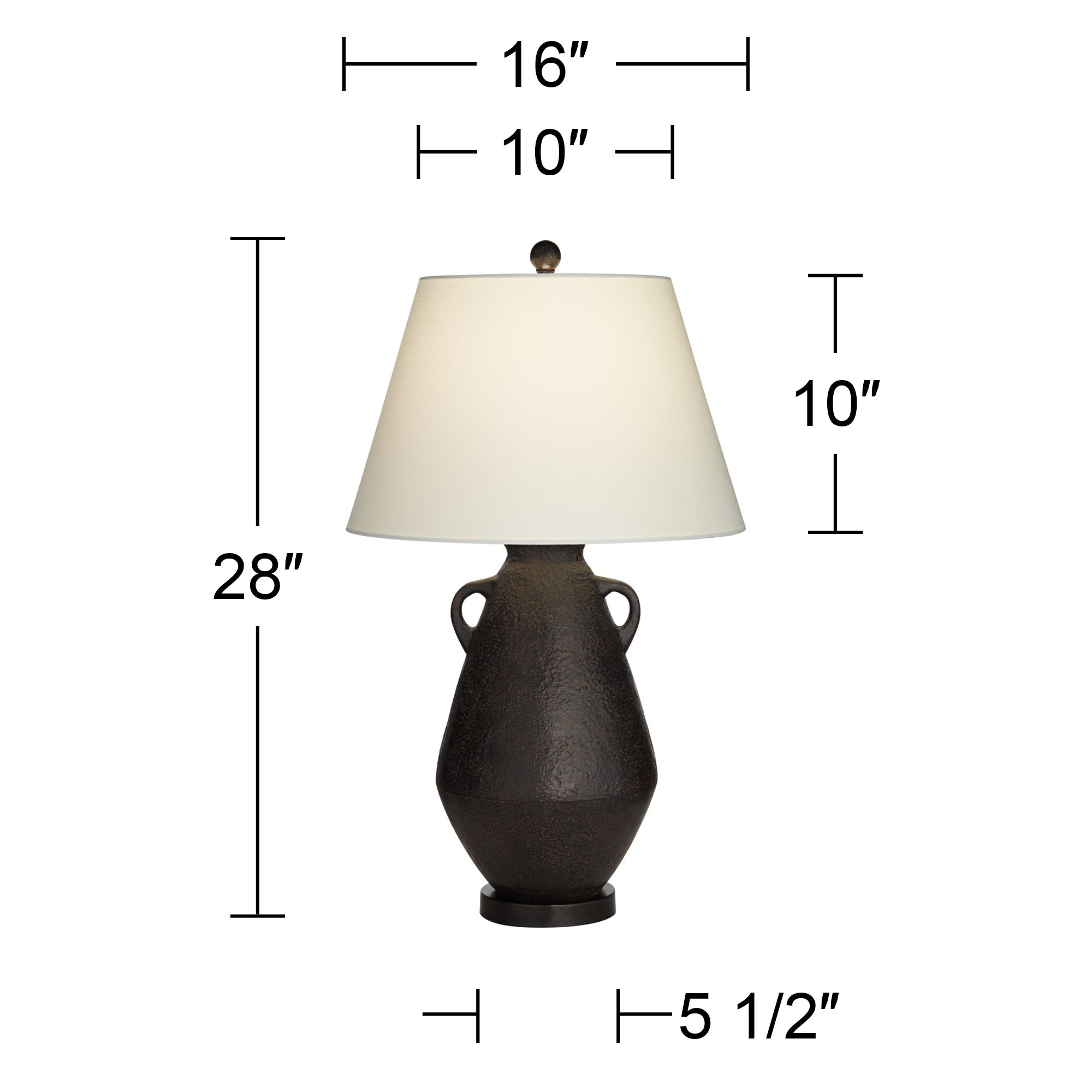 360 Lighting Las Cruces 28" High Rustic Jar Table Lamp in scene