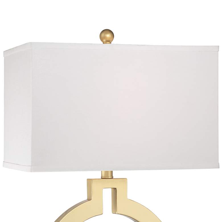 Image 4 360 Lighting Lauren 28 1/2" Gold Ring USB Table Lamps Set of 2 more views