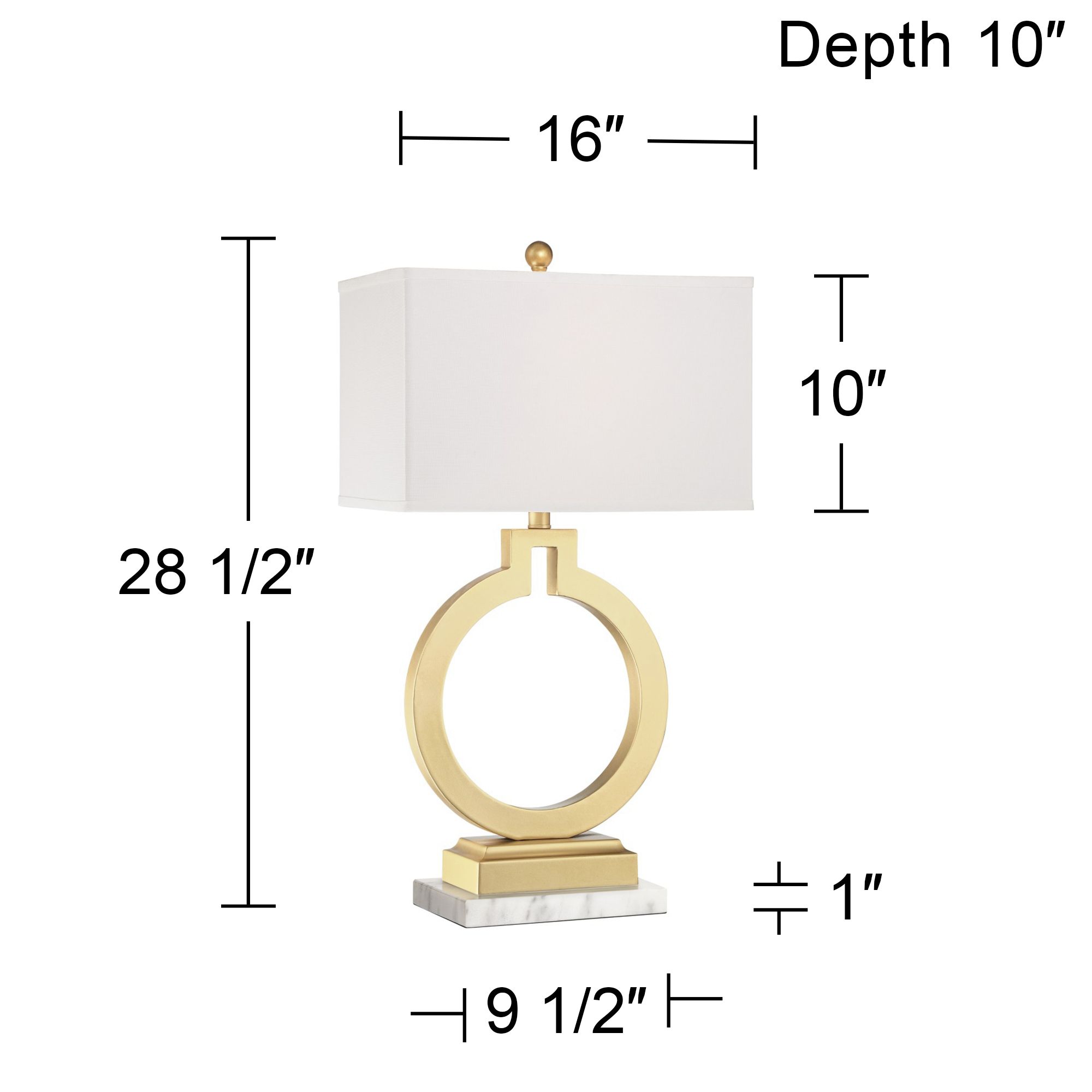 Watch A Video About the 360 Lighting Lauren Gold Ring Open Base USB Table Lamps Set of 2