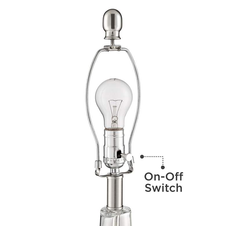 Image 6 360 Lighting Ledger 21 3/4" Blue Shade Clear Glass USB Lamps Set of 2 more views