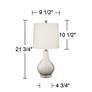360 Lighting Ledger Glass USB Table Lamp Set with Table Top Dimmers