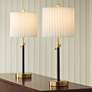 1_360 Lighting Lenore Adjustable Height Black and Gold USB Lamps Set of 2