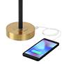 4_360 Lighting Lenore Adjustable Height Black and Gold USB Lamps Set of 2 more views