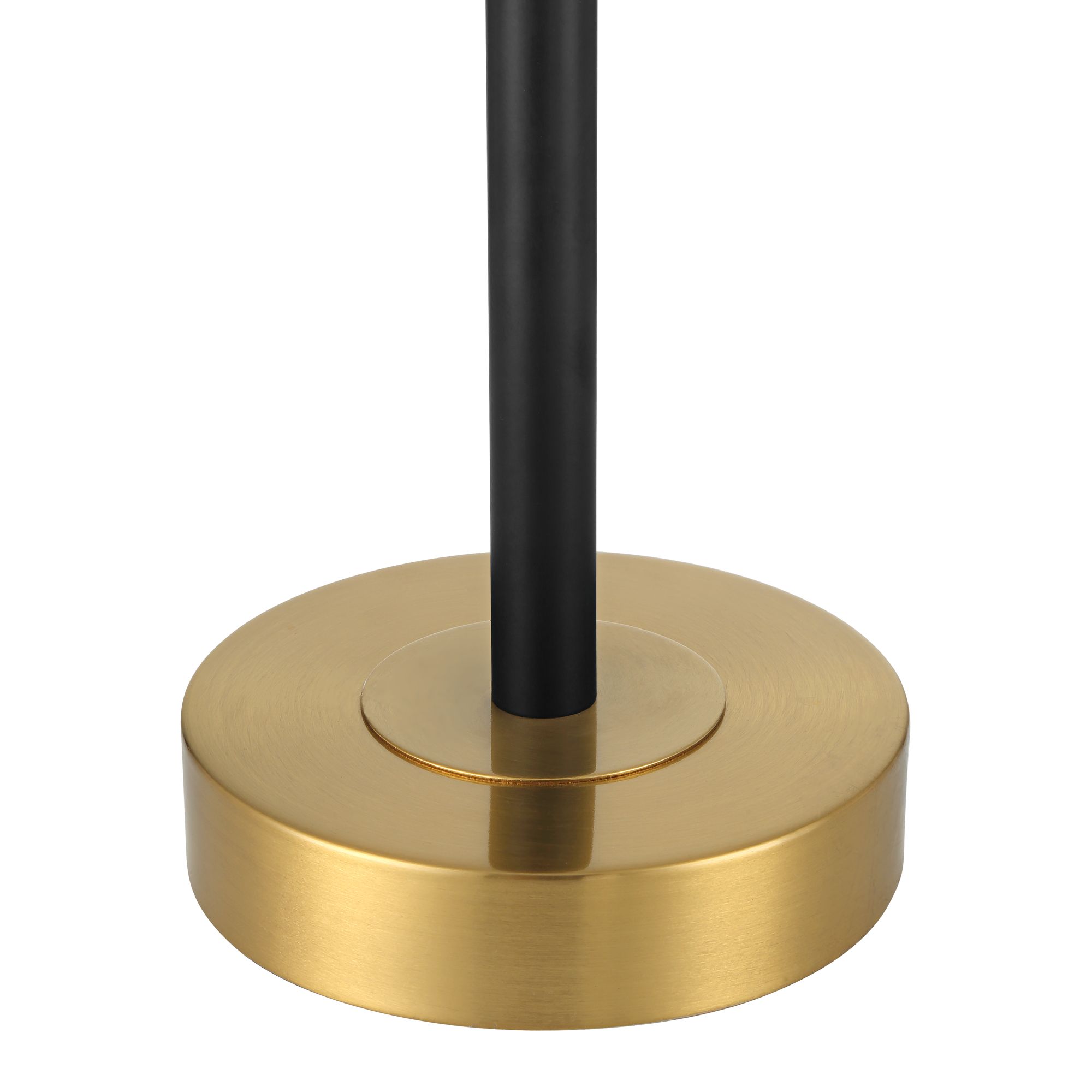 360 Lighting Lenore Adjustable Height Black and Gold USB Lamps Set of 2