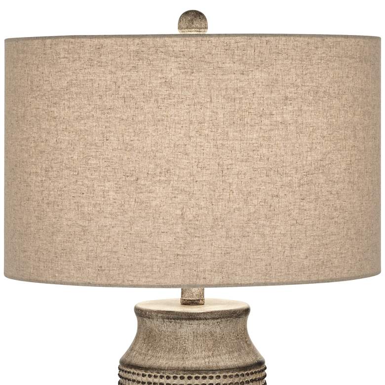 Image 4 360 Lighting Leona 29 inch High Textured Grid Rustic Modern Table Lamp more views